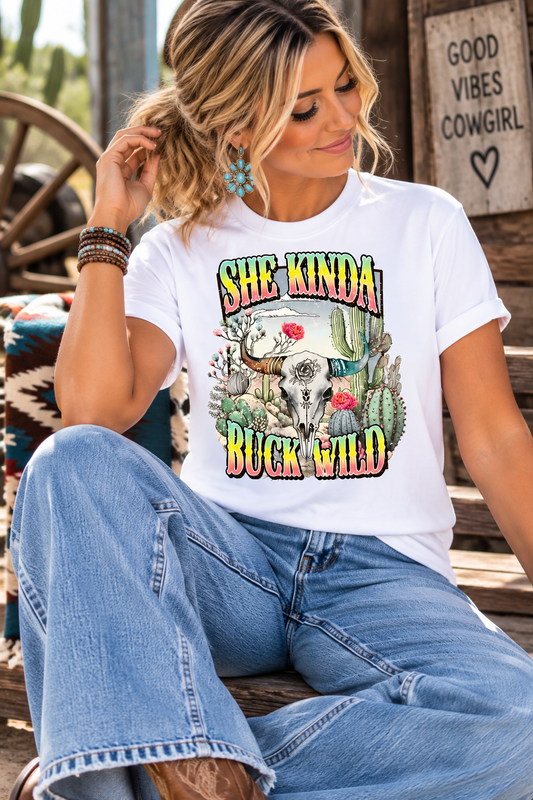 Buck Wild Western Graphic T-Shirt