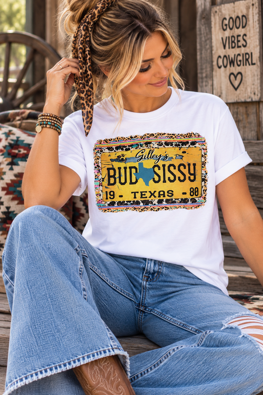 Bud and Sissy Western Graphic T-Shirt