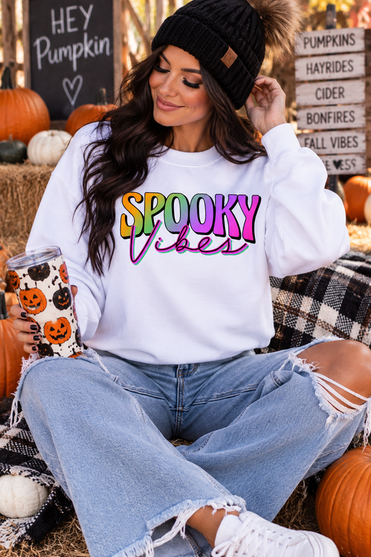 Spooky Vibes Halloween Sweatshirt