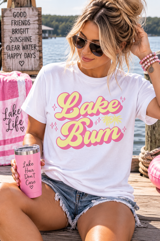 Lake Bum Graphic Tee Shirt