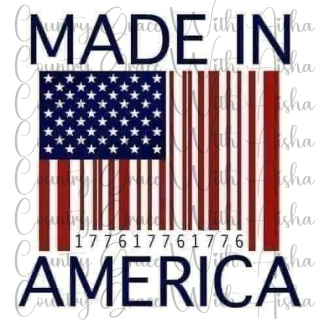 Made In America Ready to Press Sublimation Transfer