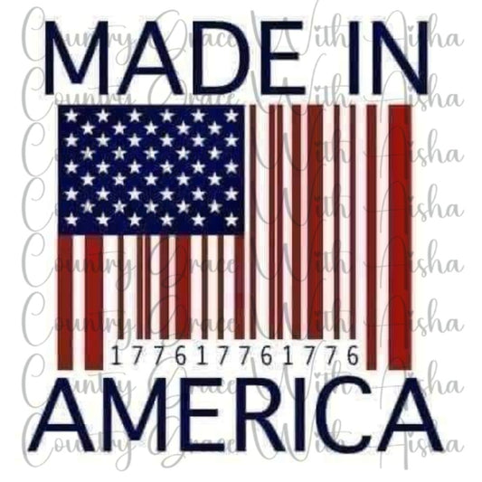 Made In America Ready to Press Sublimation Transfer