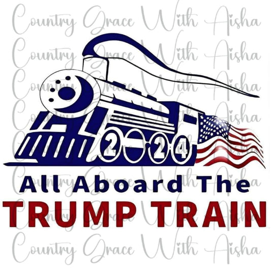 Trump Train Ready to Press Sublimation Transfer