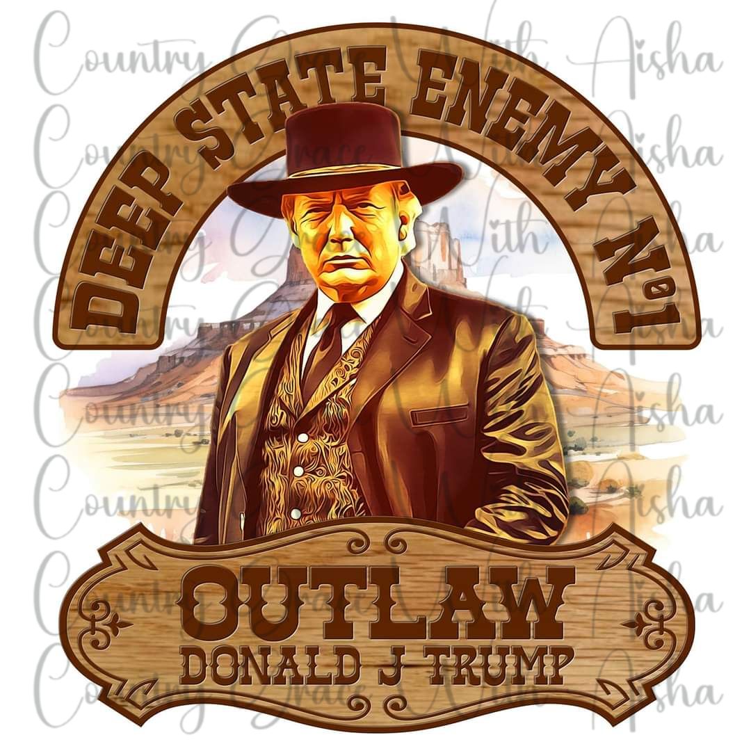 Trump Outlaw Ready to Press Sublimation Transfer