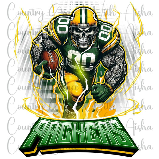 Green Bay Football Ready to Press Sublimation Transfer