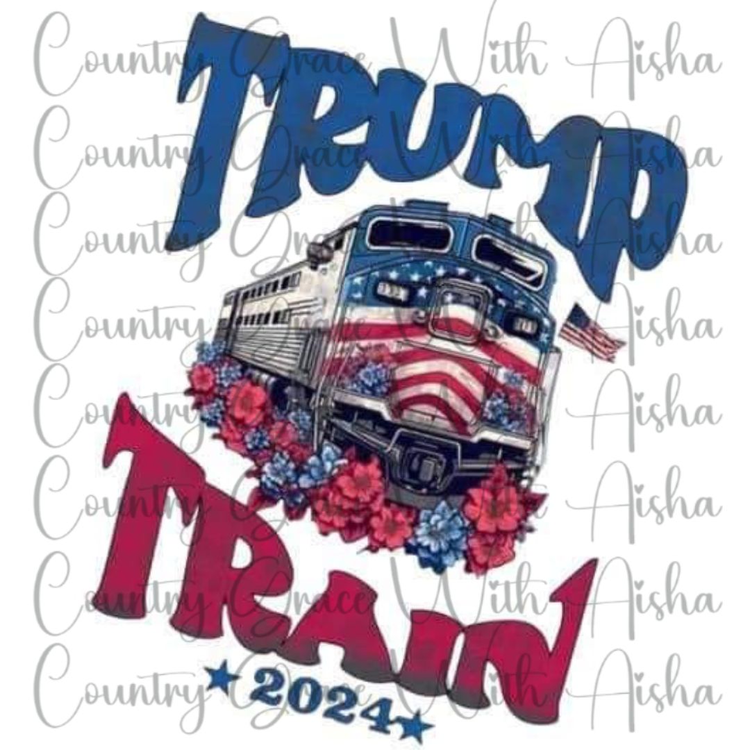 Trump Train Ready to Press Sublimation Transfer