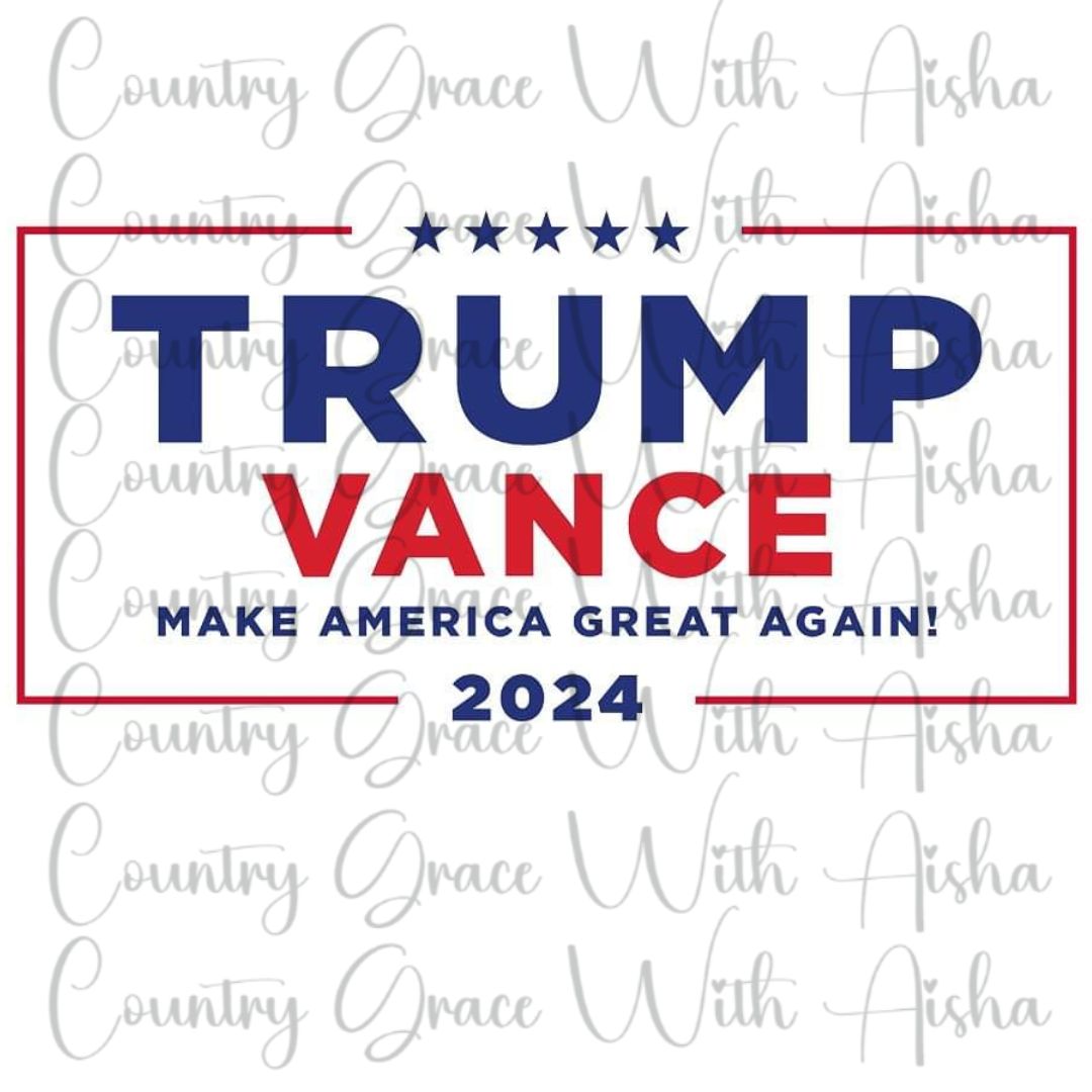 Trump Vance Ready to Press Sublimation Transfer