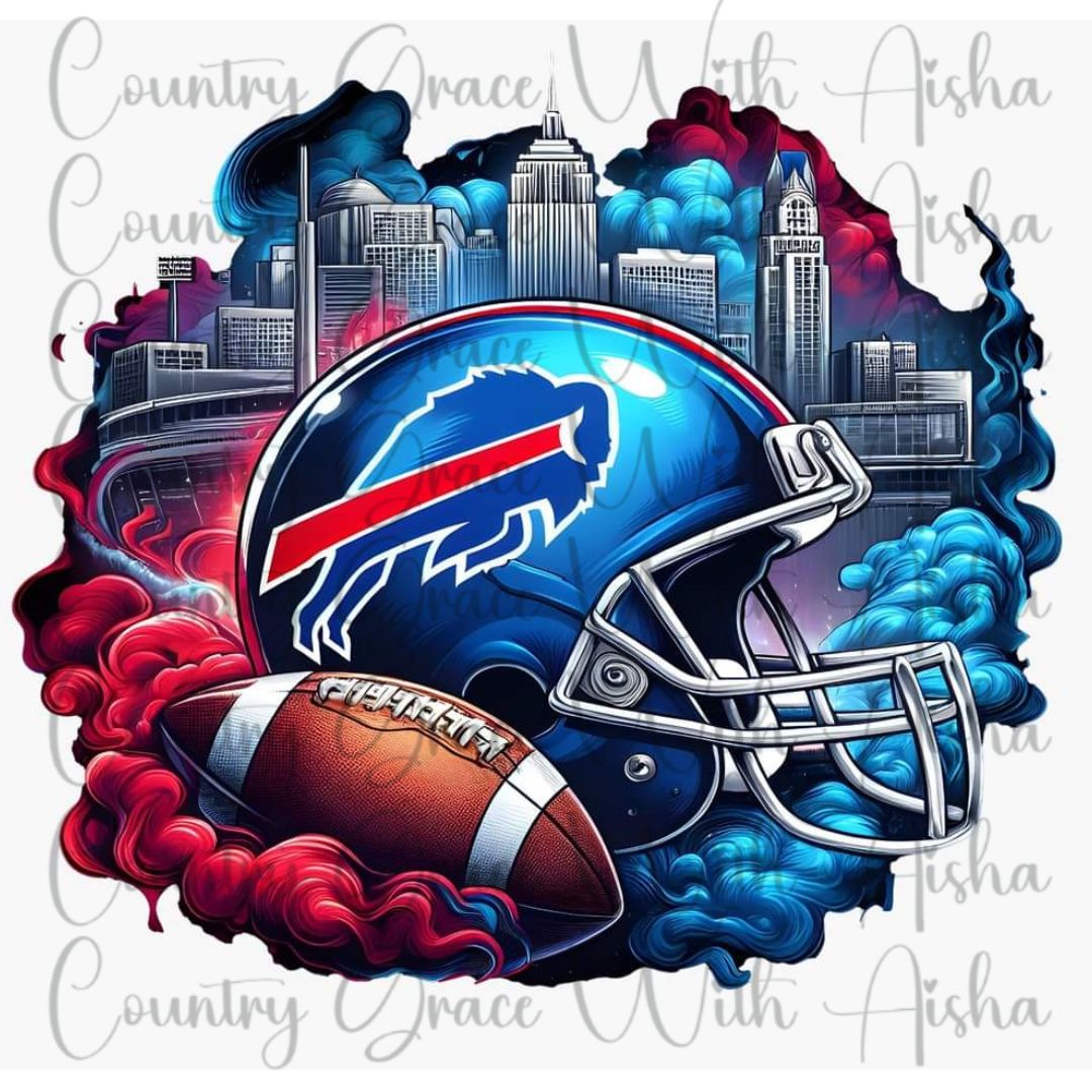 Buffalo Bills Football Ready to Press Sublimation Transfer