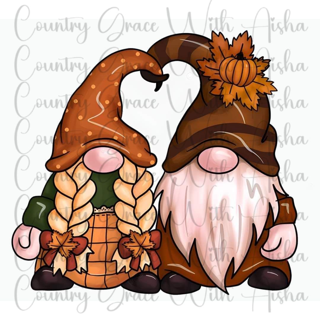 Fall Gnomes Ready to Press Sublimation Transfer