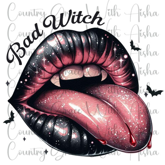 Bad Witch Halloween Ready to Press Sublimation Transfer