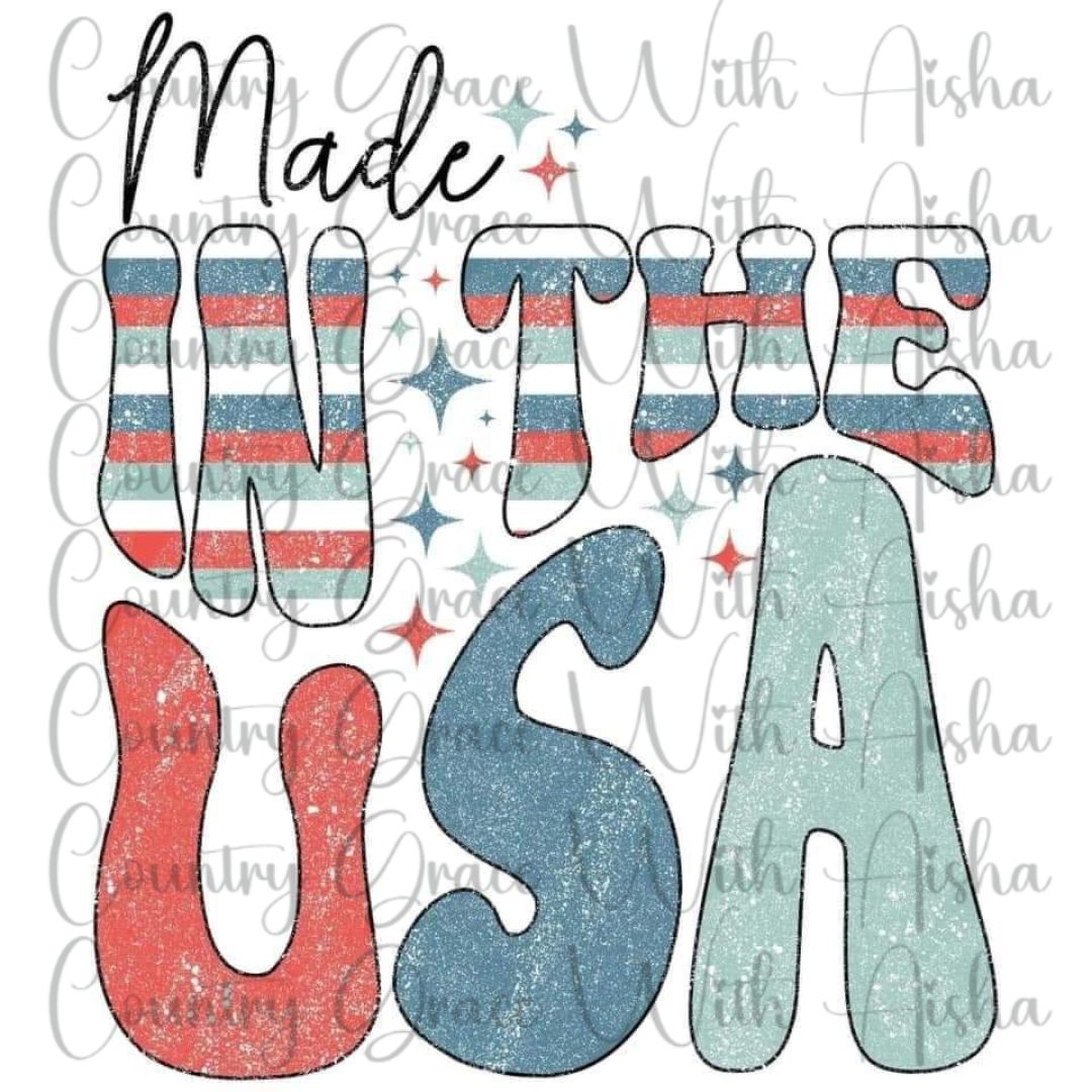 Made In The USA Ready to Press Sublimation Transfer