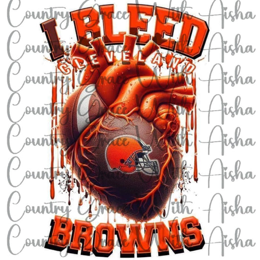 Browns Football Ready to Press Sublimation Transfer