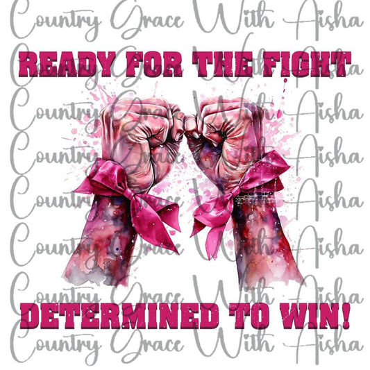 Breast Cancer Fight Ready to Press Sublimation Transfer