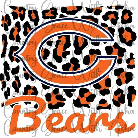 Bears Football Ready to Press Sublimation Transfer