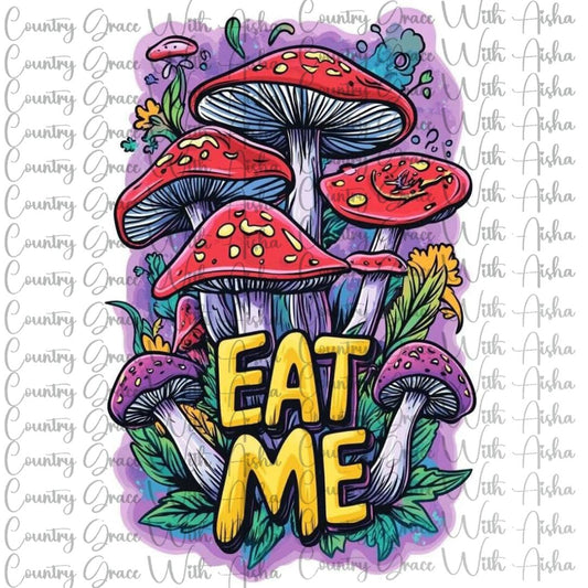 Mushrooms Ready to Press Sublimation Transfer