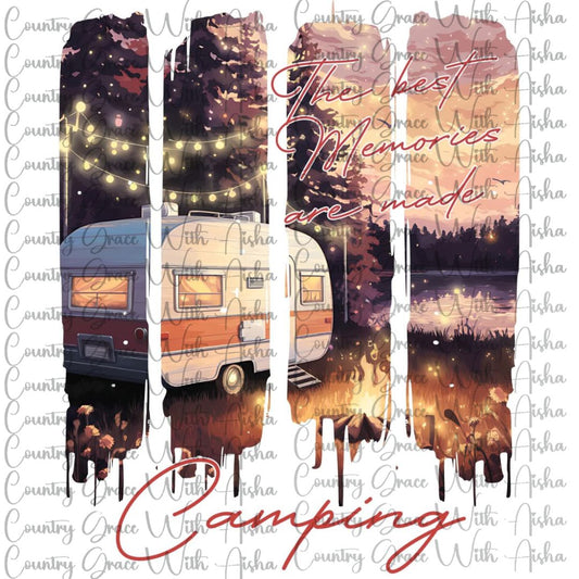 Camping Camper Ready to Press Sublimation Transfer
