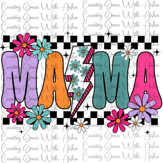 Mama Colorful Ready to Press Sublimation Transfer