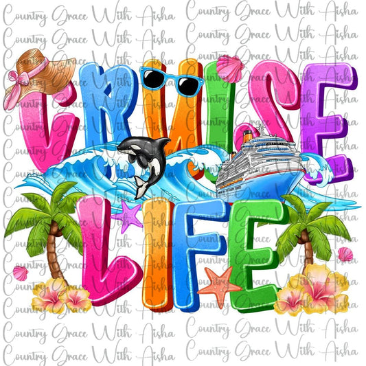 Cruise Life Ready to Press Sublimation Transfer