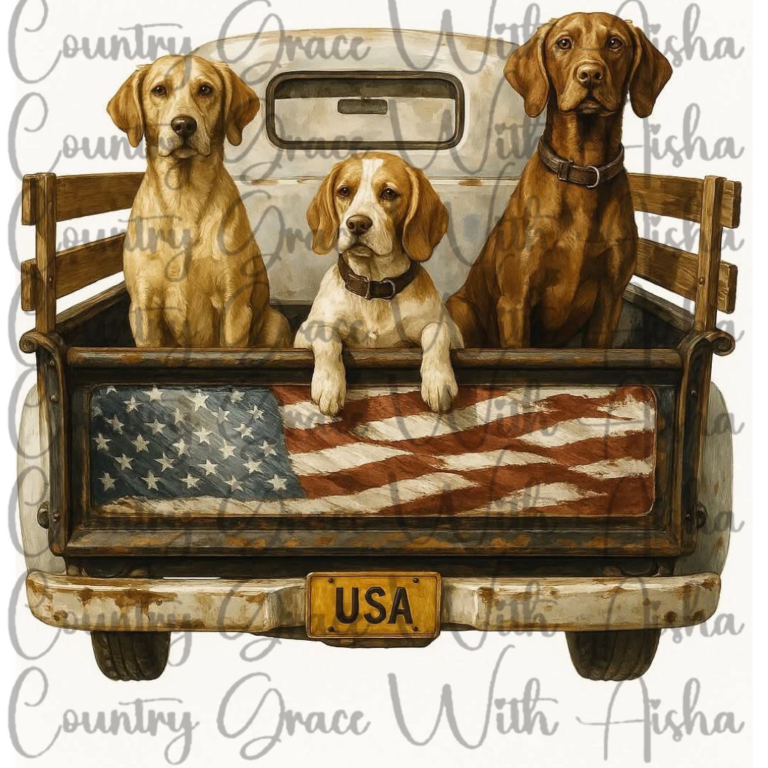 Hunting Dogs Ready to Press Sublimation Transfer
