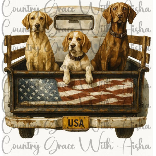 Hunting Dogs Ready to Press Sublimation Transfer