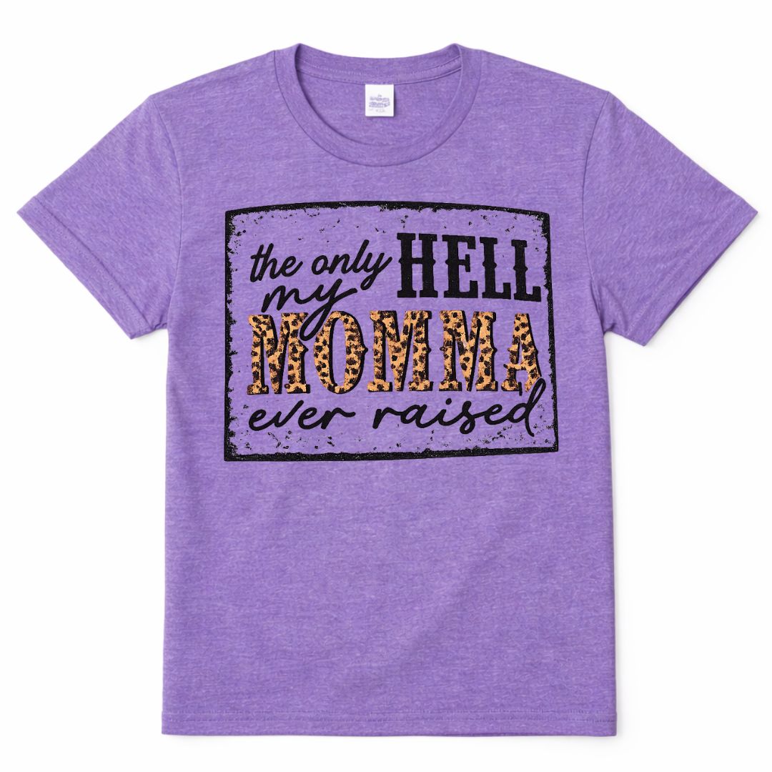 Western Quote Custom Graphic Tee Shirt Casual Everyday T-Shirt Comfortable Purple