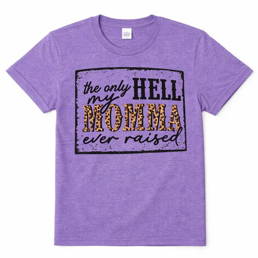 Western Quote Custom Graphic Tee Shirt Casual Everyday T-Shirt Comfortable Purple