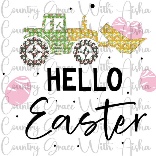 Hello Easter Ready to Press Sublimation Transfer