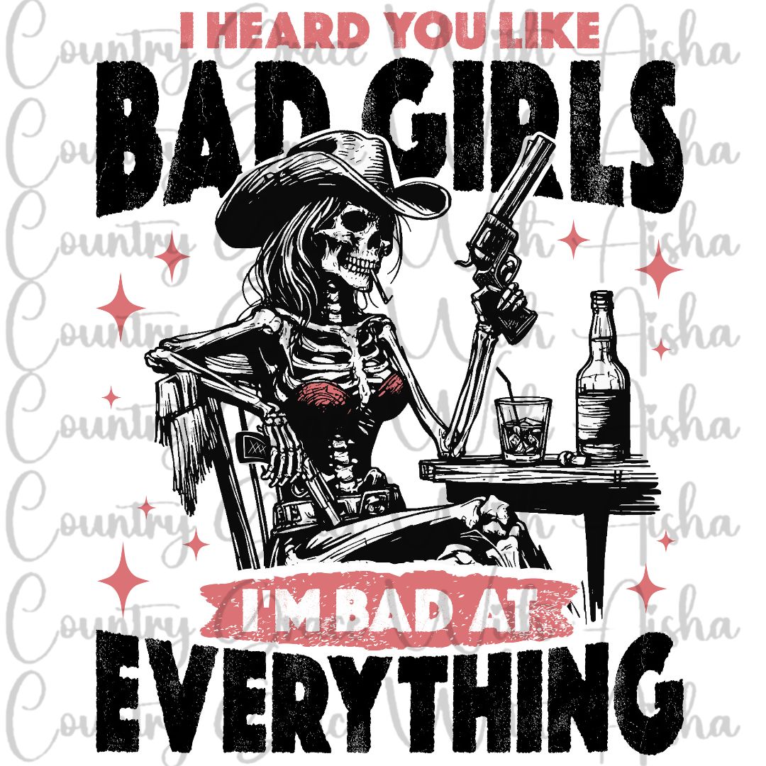 Bad Girls Ready to Press Sublimation Transfer