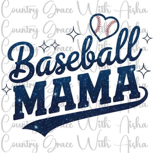 Baseball Mama Ready to Press Sublimation Transfer