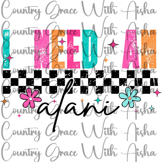 Alani Ready to Press Sublimation Transfer