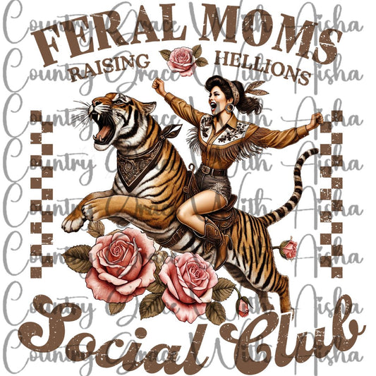Feral Moms Ready to Press Sublimation Transfer