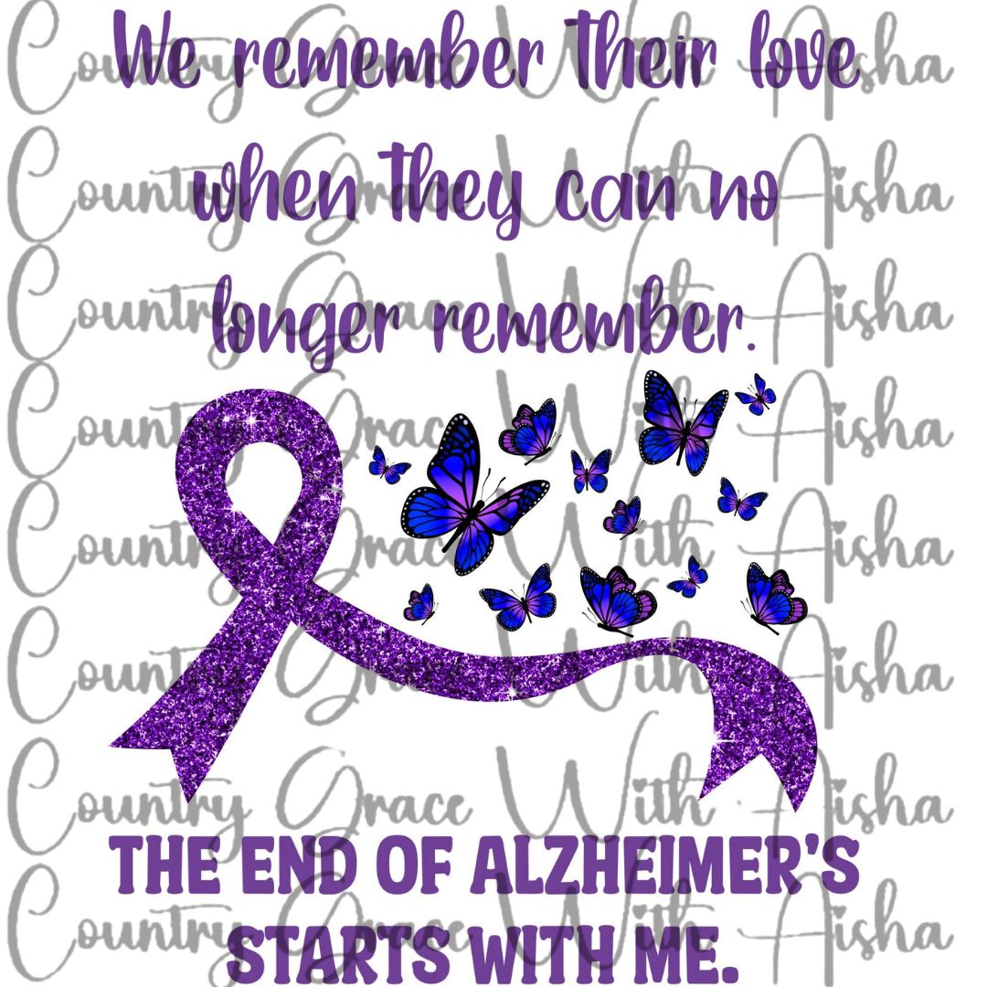 Alzheimer's Ready to Press Sublimation Transfer