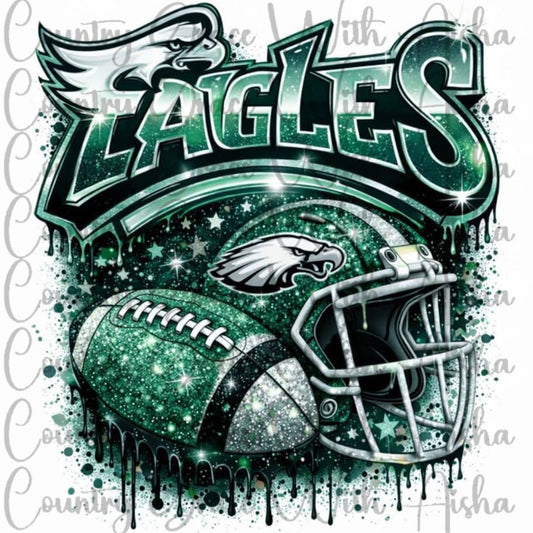Eagles Football Ready to Press Sublimation Transfer