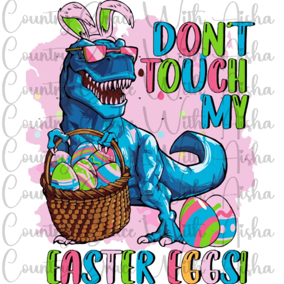 Easter Dinosaur Ready to Press Sublimation Transfer