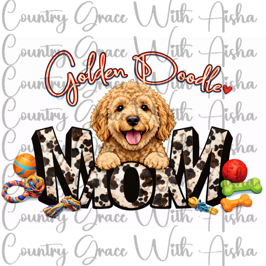 Golden Doodle Mom Ready to Press Sublimation Transfer