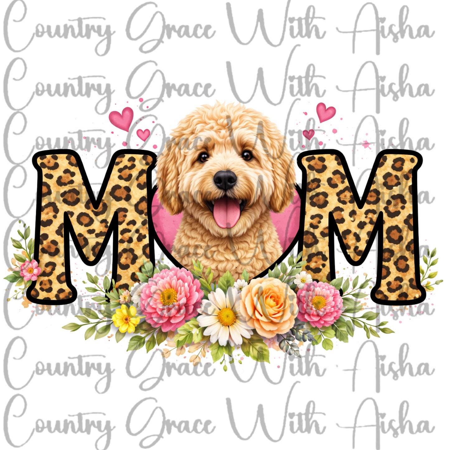 Golden Doodle Ready to Press Sublimation Transfer
