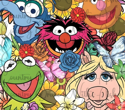 Muppets 20oz Skinny Tumbler Sublimation Transfer Wrap