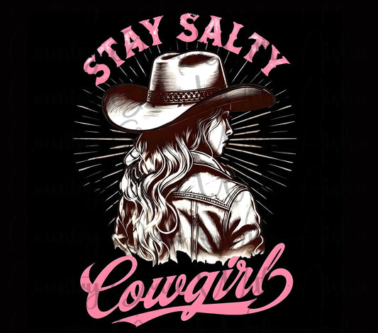 Cowgirl 20oz Skinny Tumbler Sublimation Transfer Wrap
