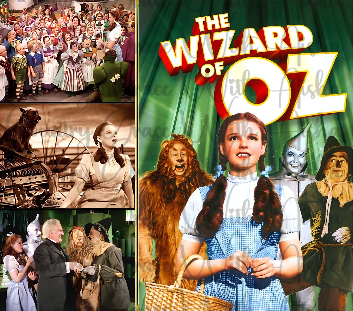 Wizard Of OZ 20oz Skinny Tumbler Sublimation Transfer Wrap