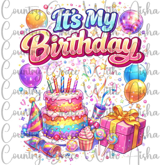 Birthday Ready to Press Sublimation Transfer