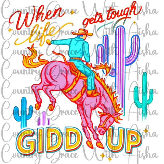 Giddy Up Western Ready to Press Sublimation Transfer