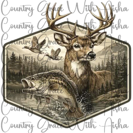 Hunting Ready to Press Sublimation Transfer