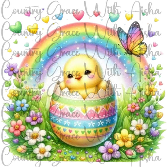 Easter Duck Ready to Press Sublimation Transfer