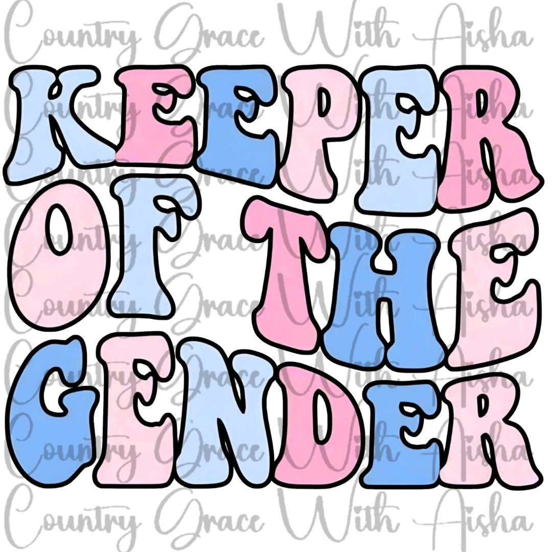 Gender Reveal Ready to Press Sublimation Transfer