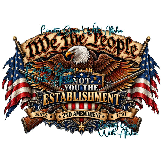 Eagle We The People Ready to Press Sublimation Transfer