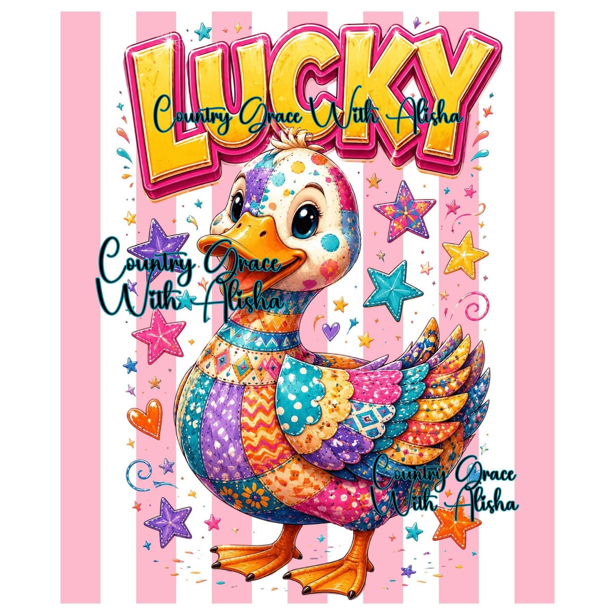 Lucky Duck Ready to Press Sublimation Transfer