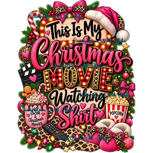 Christmas Movies Ready to Press Sublimation Transfer