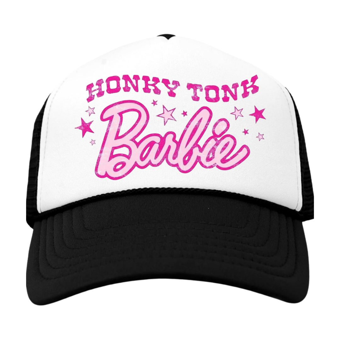 Honky Tonk Barbie Trucker Hat Snapback Foam Cap