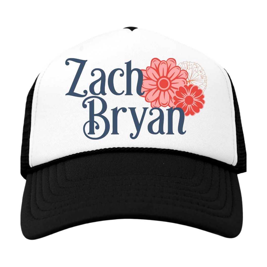 Zach Bryan Trucker Hat Snapback Foam Cap