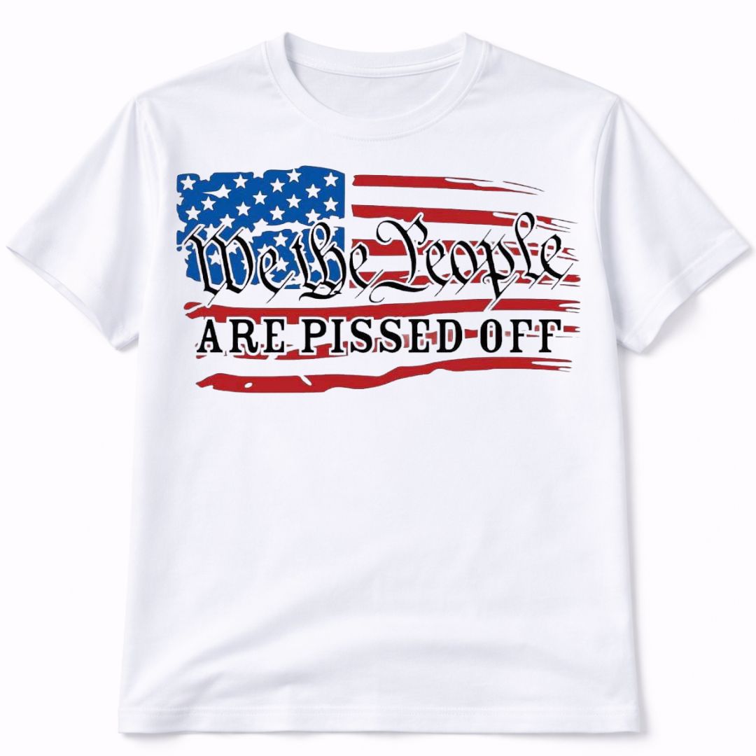 We The People American Flag Graphic T-Shirt
